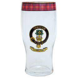 Clan Crest Beer Glass - Hamilton