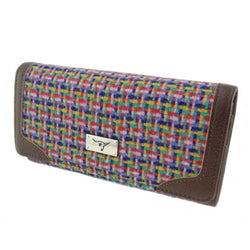 Harris Tweed Long Purse Rainbow