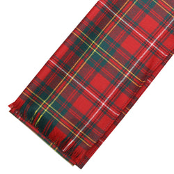 Fine Weight Tartan Scarf - Hay Modern
