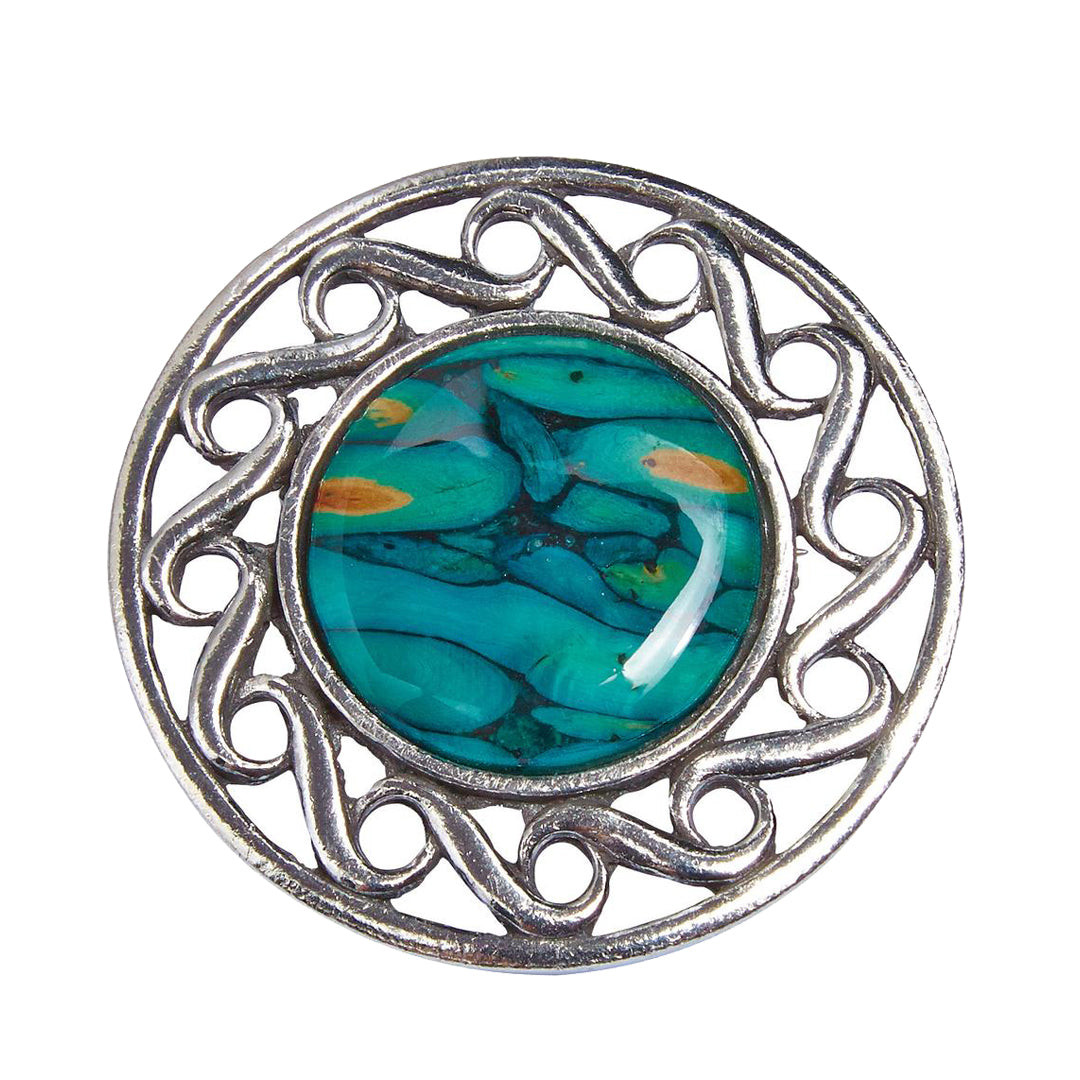 HeatherGems - Celtic Swirl Brooch