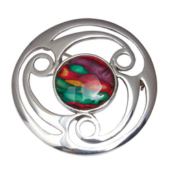 HeatherGems - Celtic Triskele Brooch