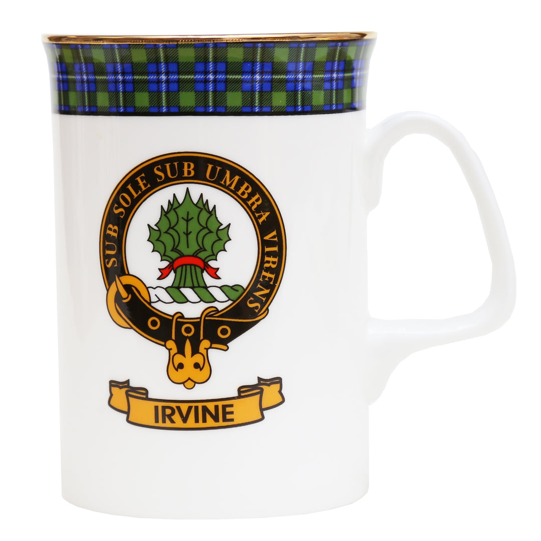 Clan Crest China Mug - Irvine