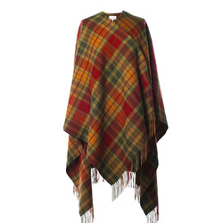 Lambswool Tartan Cape - Autumn Buchanan