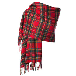 Lambswool Tartan Stole - Royal Stewart