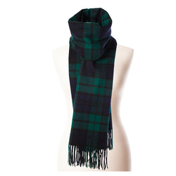 Lambswool Tartan Stole - Black Watch