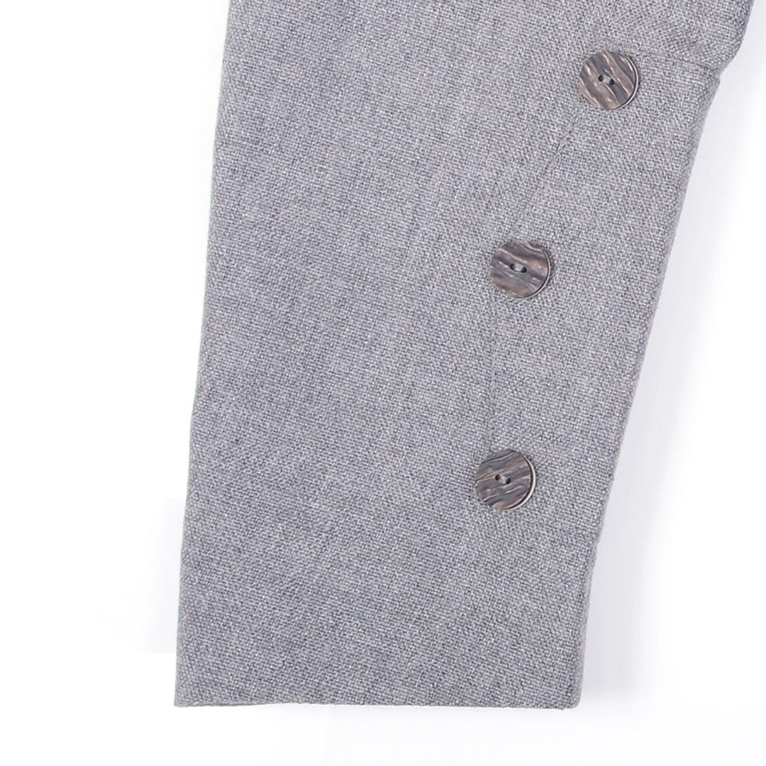 Light Grey Arrochar Braemar Tweed Jacket Cuff