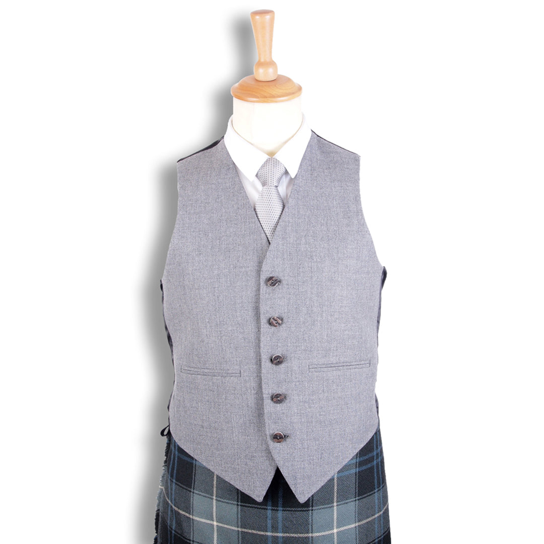 Light Grey Arrochar Braemar Tweed Vest