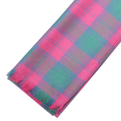 Fine Weight Tartan Scarf - Lindsay Ancient