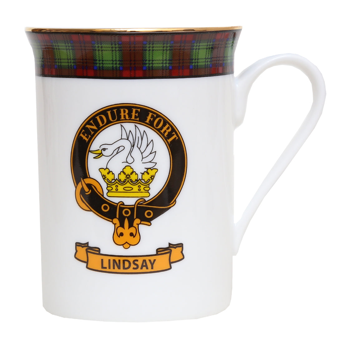 Clan Crest China Mug - Lindsay