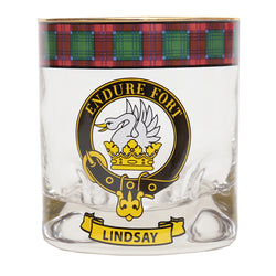 Clan Crest Whisky Glass - Lindsay