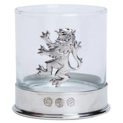 Lion Rampant Pewter Whisky Glass