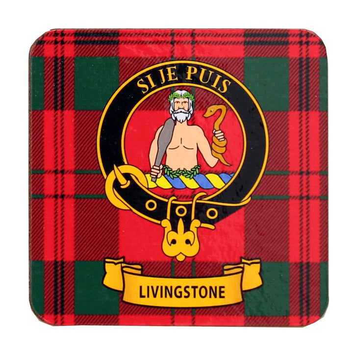 Clan Crest Drink Coaster - Livingstone