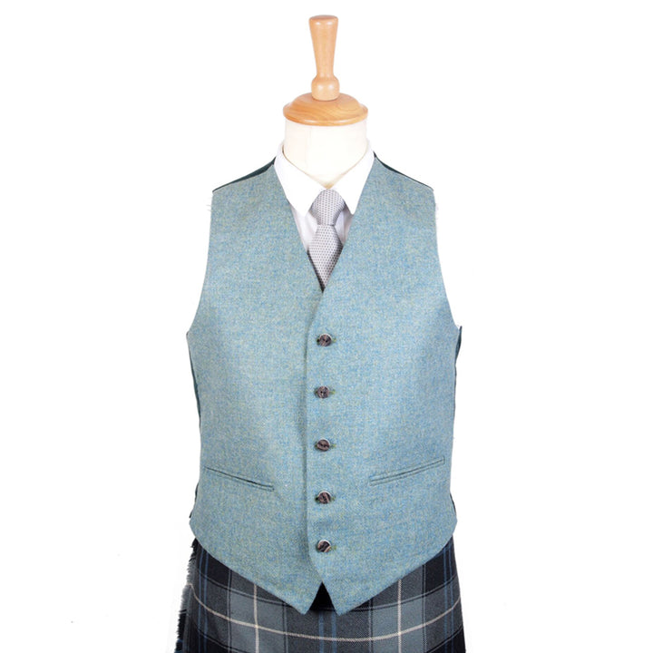 Lovat Blue Tweed Argyll Vest