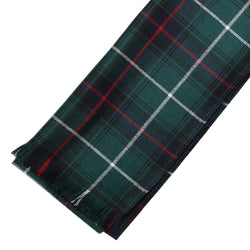 Fine Weight Tartan Scarf - MacDonald of the Isles Green Modern