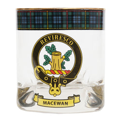 Clan Crest Whisky Glass - MacEwan