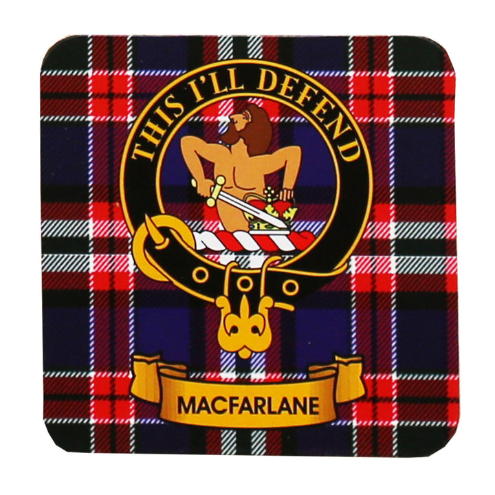 Clan Crest Drink Coaster - MacFarlane
