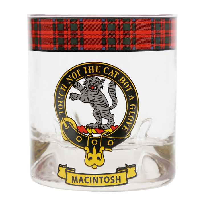 Clan Crest Whisky Glass - MacIntosh