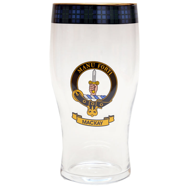 Clan Crest Beer Glass - MacKay