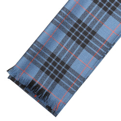 Fine Weight Tartan Scarf - MacKay Blue Ancient