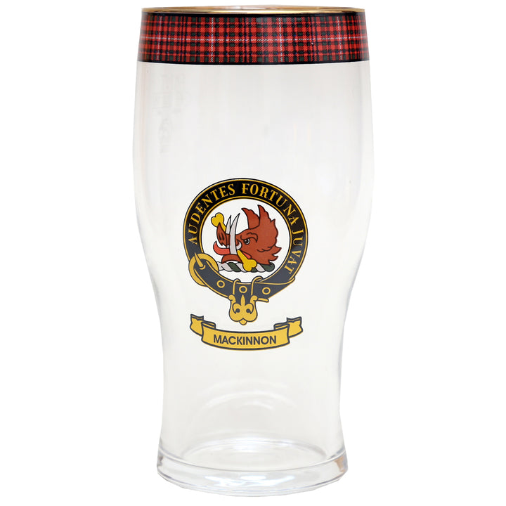 Clan Crest Beer Glass - MacKinnon