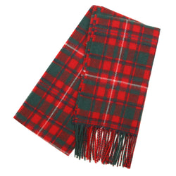 Lambswool Tartan Scarf - MacKinnon Red Modern