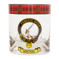 Clan Crest Whisky Glass - MacRae