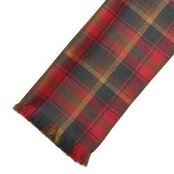 Fine Weight Tartan Scarf - Maple Leaf Canadian