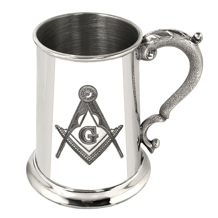 Masonic Pewter Beer Mug Tankard (1 Pint)