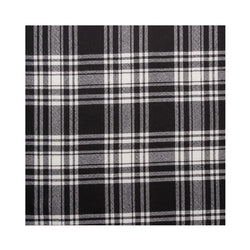 Tartan Pocket Square - Menzies Black and White