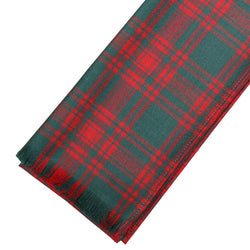 Fine Weight Tartan Scarf - Menzies Green Modern