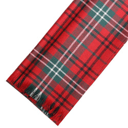 Fine Weight Tartan Scarf - Morrison Red Modern