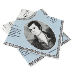 Napkins - Blue Robert Burns
