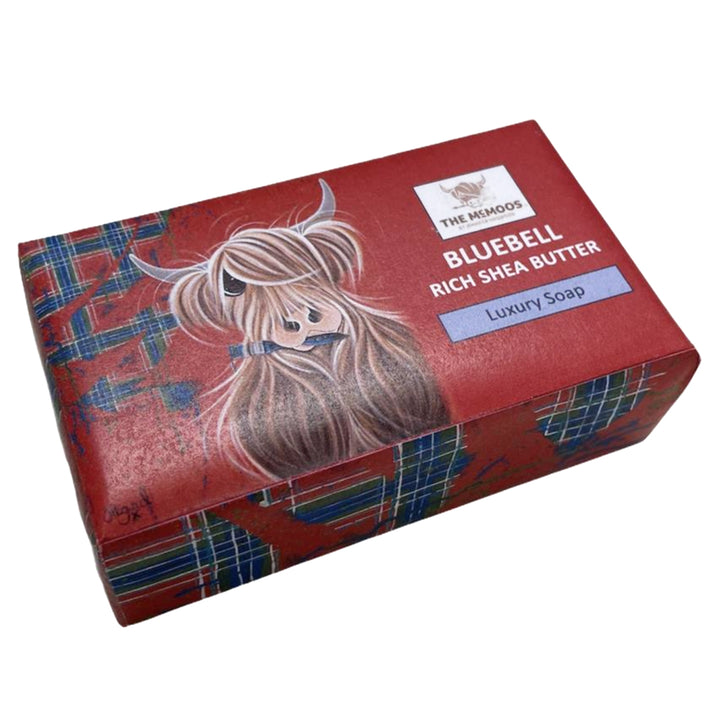 Painting Highland Cow Soap Bar - Bluebell