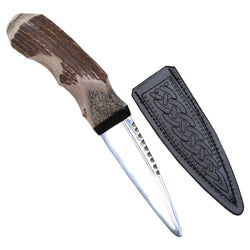 Pewter Cap Horn Sgian Dubh