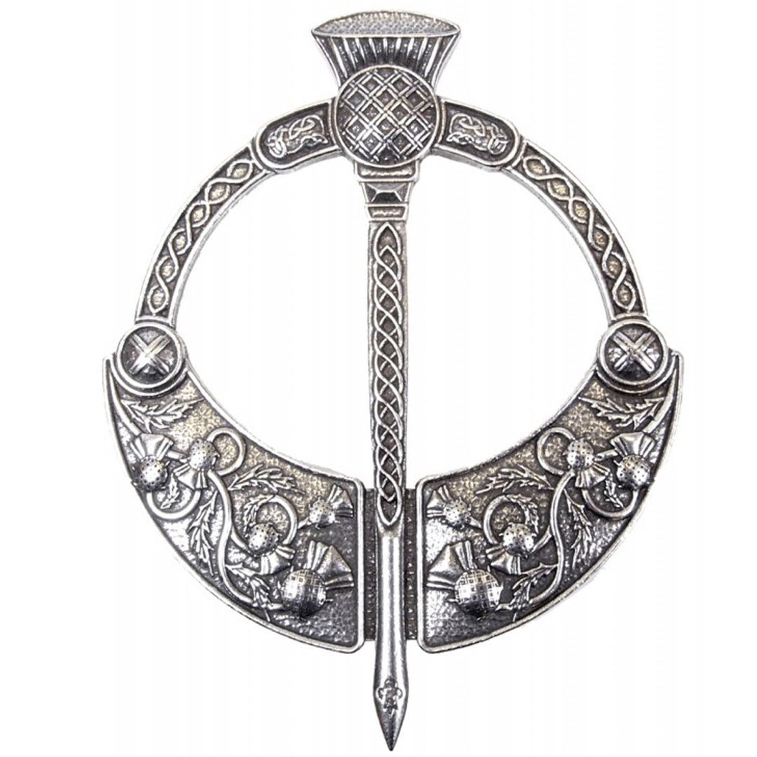 Plaid Brooch Thistle Penannular