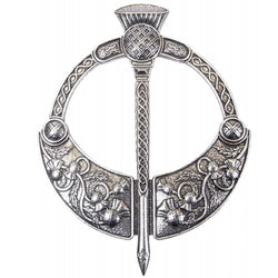 Plaid Brooch Thistle Penannular