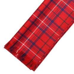 Fine Weight Tartan Scarf - Rose Modern