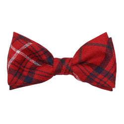 Men's Tartan Bow Tie - Rose Modern