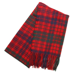 Lambswool Tartan Scarf - Ross Red Modern
