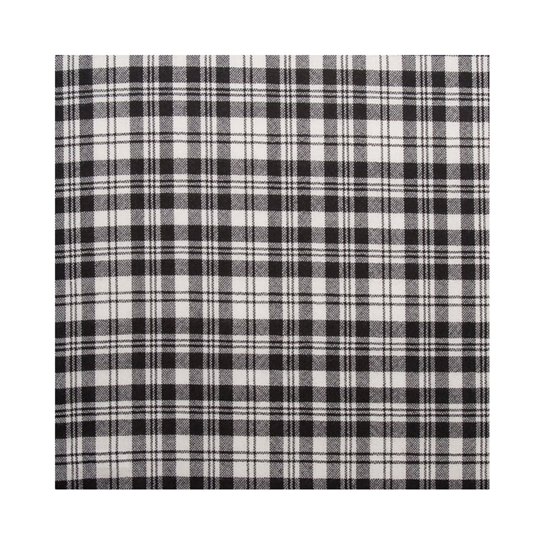 Tartan Pocket Square - Scott Black and White