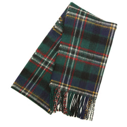Lambswool Tartan Scarf - Scott Green Modern