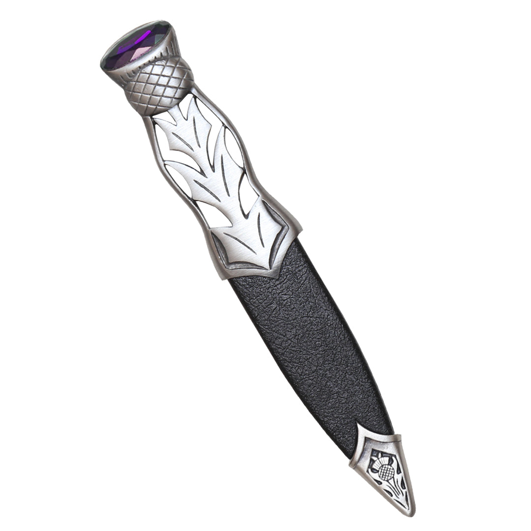Sgian Dubh, Matte Jura Amethyst Stone