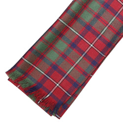 Fine Weight Tartan Scarf - Shaw Red Modern