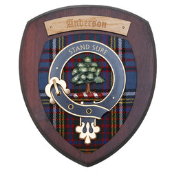 Small Anderson Wall Plaque Dark Wood