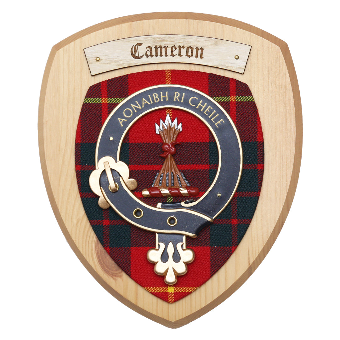 Small Cameron Wall Plaque Light Wood