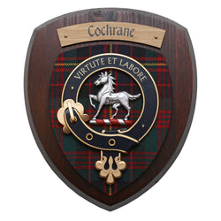 Small Cochrane Wall Plaque Dark Wood