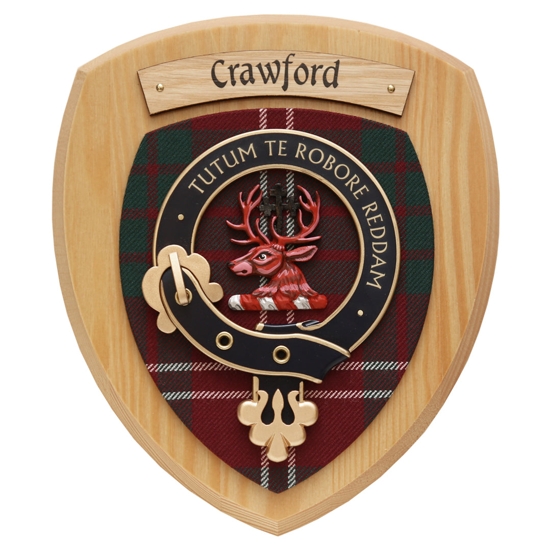 Small Crawford Wall Plaque Light Wood