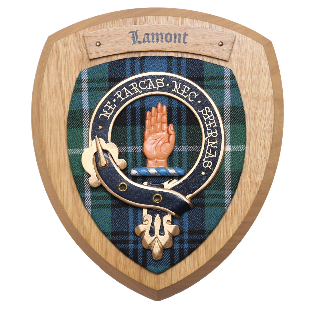 Small Lamont Wall Plaque Light Wood