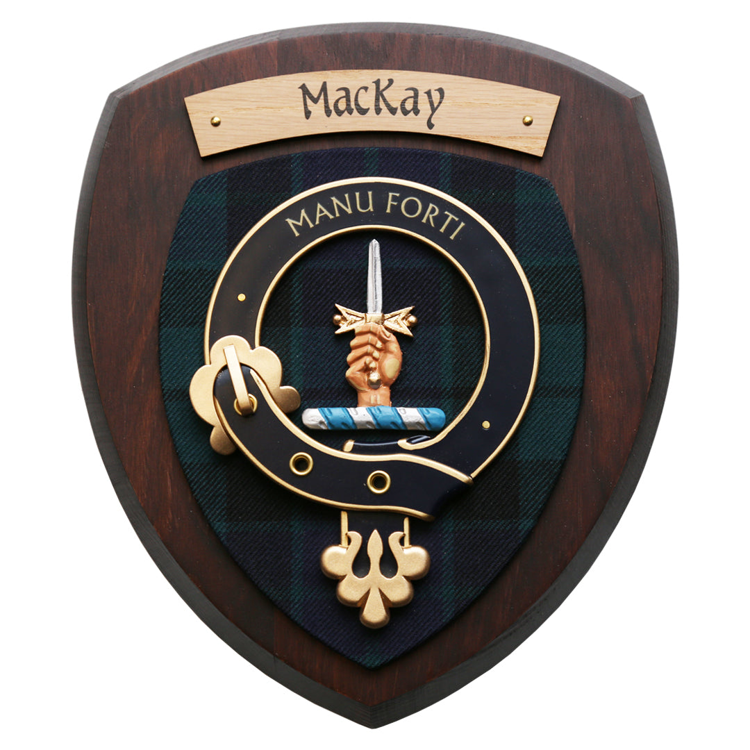 Small MacKay Wall Plaque Dark Wood