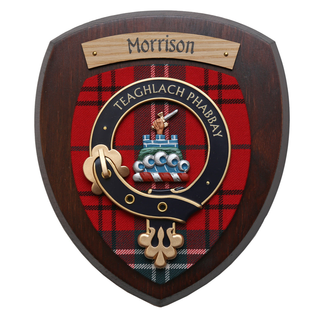 Small Morrison Wall Plaque Dark Wood